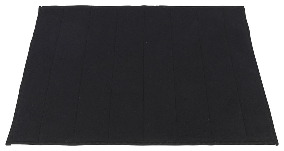 Medium-Sized, Memory Foam Bath Mat in Black
