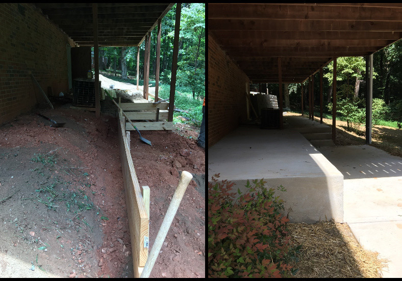 Concrete Driveway, Concrete Walk, Concrete Pad, Modular Concrete Block Wall, Sod