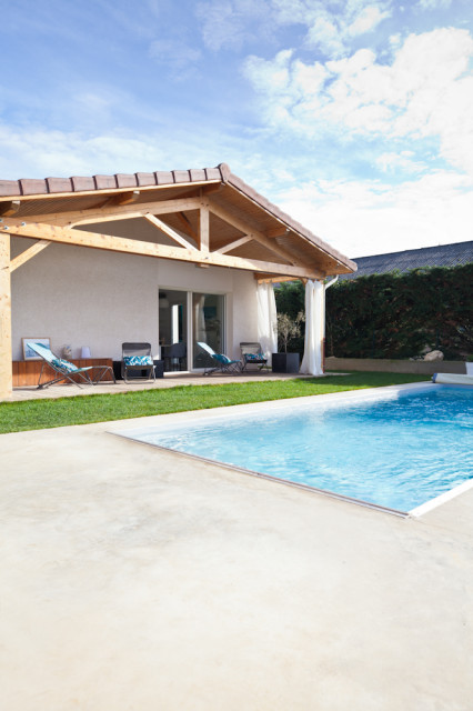 Terrasse skandinavisk-pool
