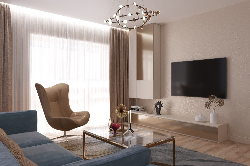 Дизайн проект квартиры в ЖК "Дом у озера" 90кв.м