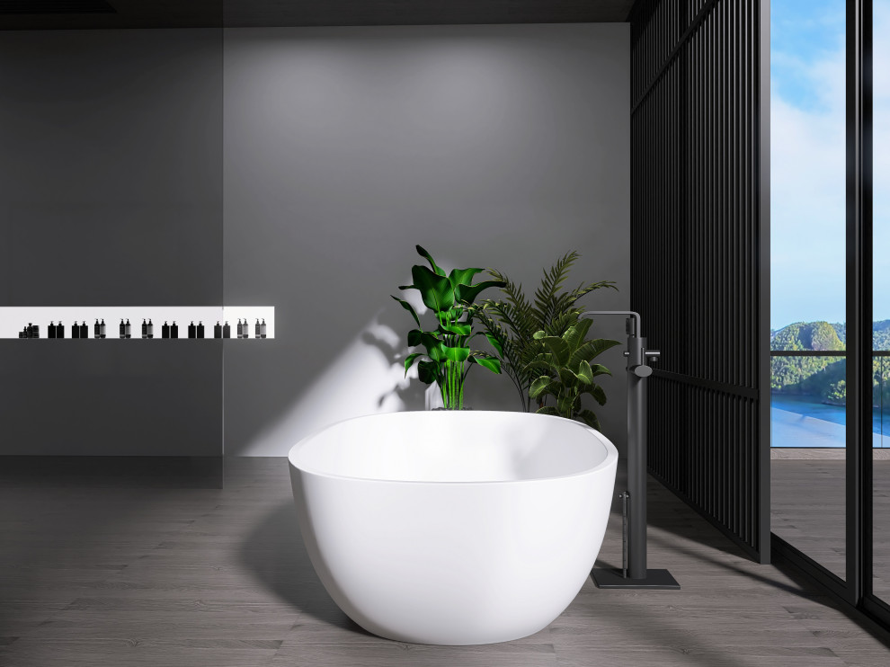 Спальня с атмосферой спокойствия  интерьер мастер блока спальни с ванной