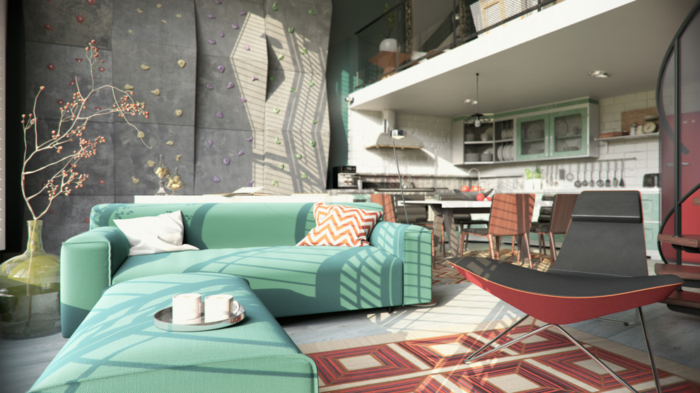 Комплекс «Квартал JAZZ». Квартира 6, 13. стр.2 с антресольной частью