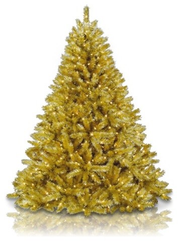 Toasted Champagne Gold Tinsel Tree