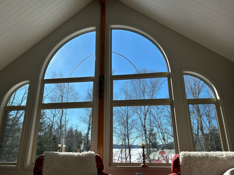 window covering ideas for large SW window