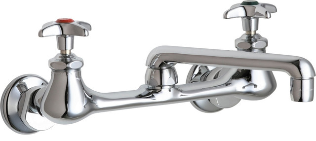 Chicago Faucets 940 Wall Mounted Service Sink Faucet With Cross
