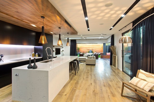 Malcolm Street, McKinnon contemporary-kitchen