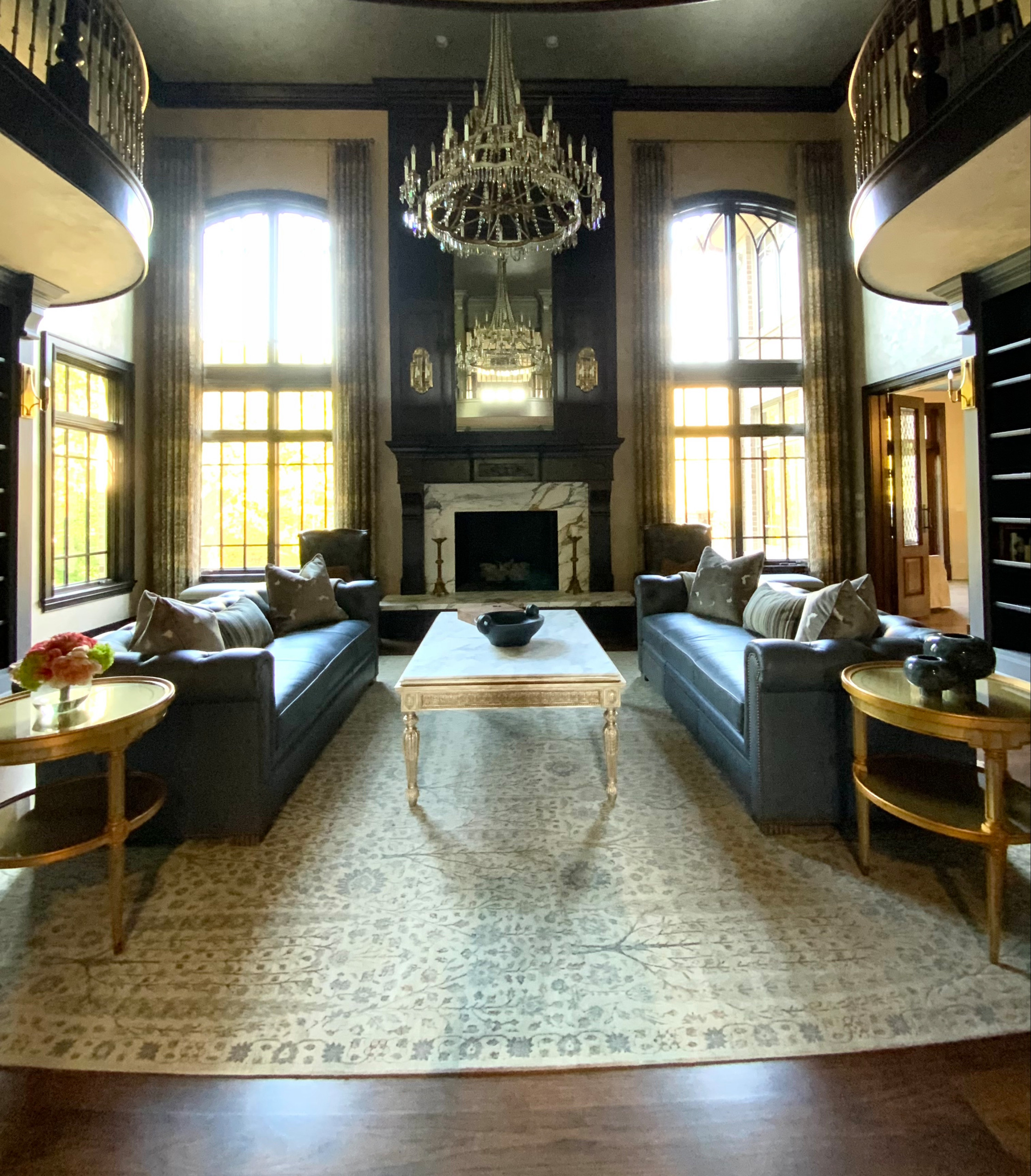 A Luxurious Two-Story Home Library