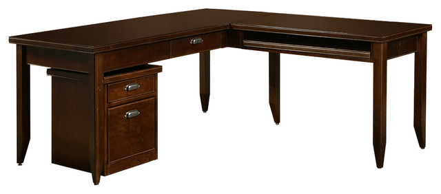 Martin Furniture Tribeca Loft Cherry L-Shaped Writing Desk