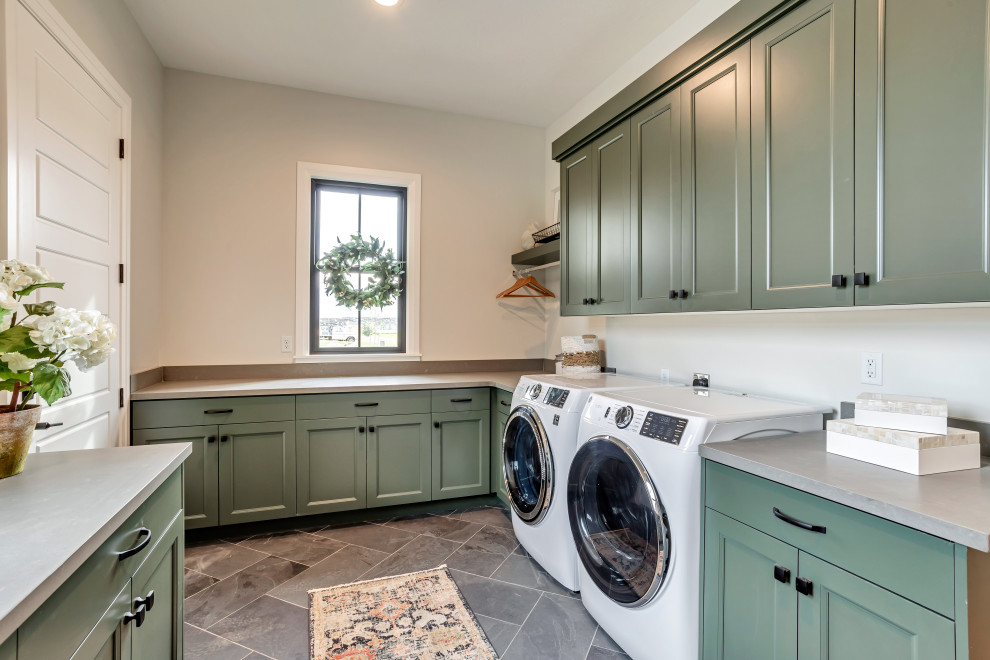 This is an example of a country laundry room in Salt Lake City.