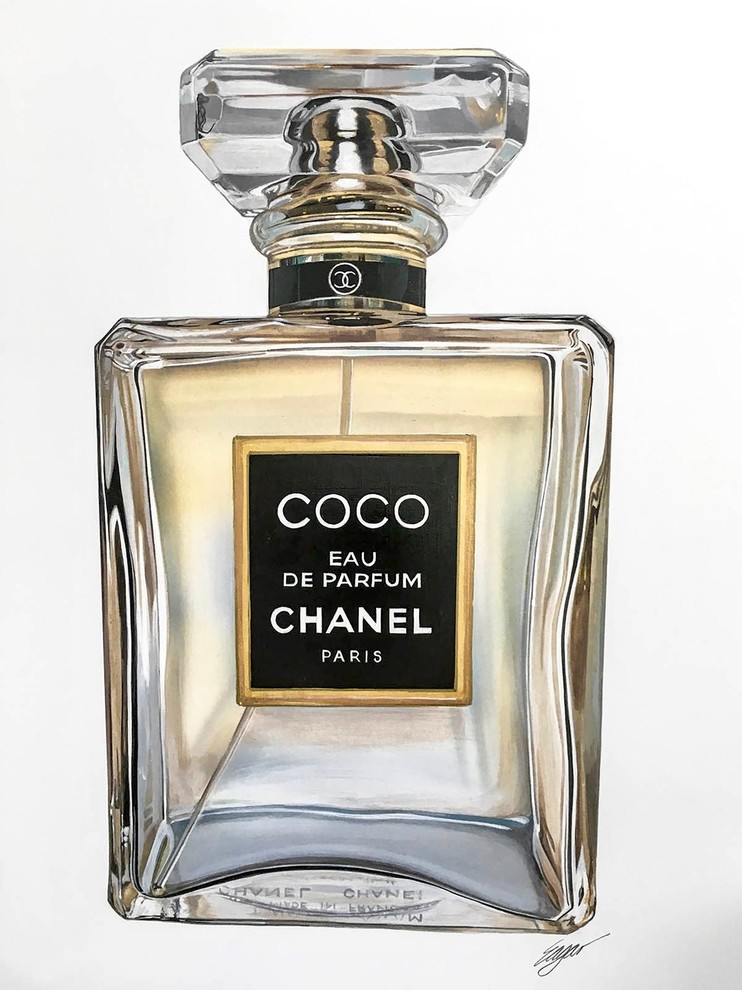 Chanel Bottle Art - Contemporary - Prints And Posters - by TechX  International LLC | Houzz