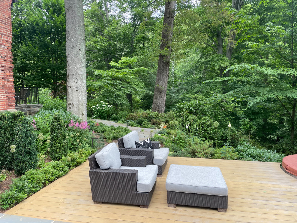 Cedar deck and hot tub
