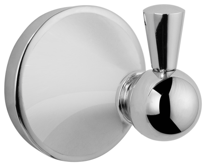 Charlotte Wall Mount Hook, Polished Chrome - Contemporary - Robe ...