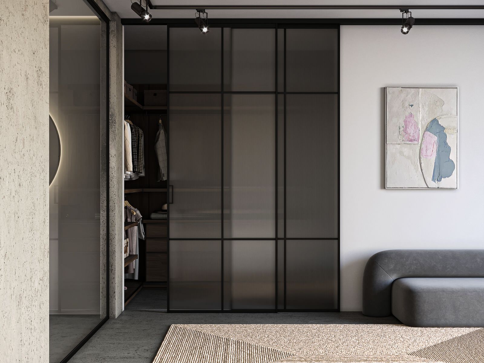 Glass House - glass in house