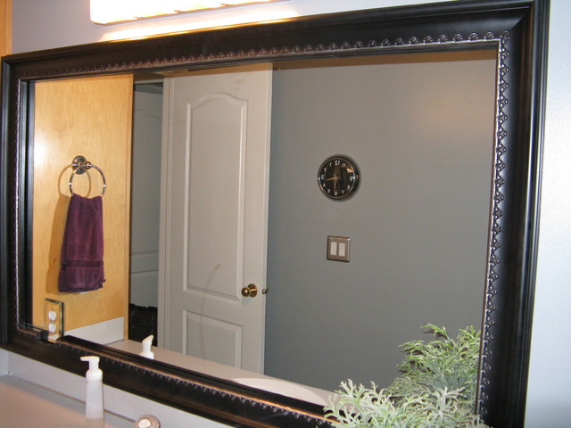How To Diy Upgrade Your Bathroom Mirror With A Stained Wood Frame
