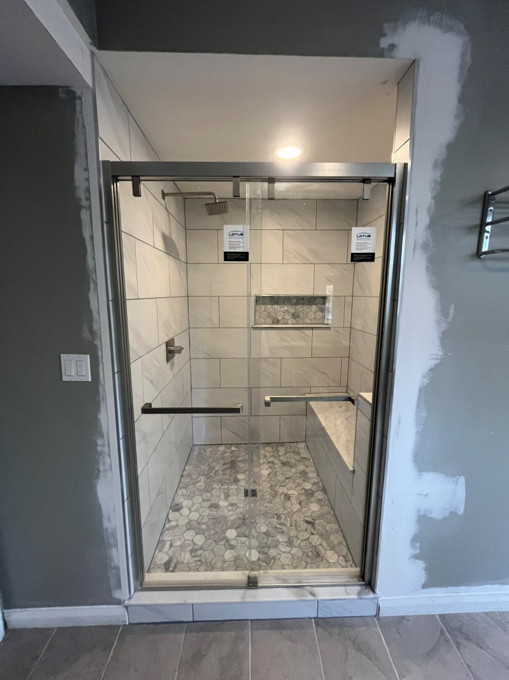 Large walk-in shower