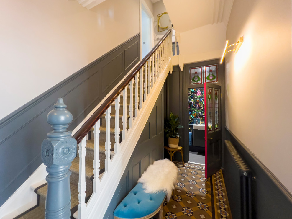 This is an example of a mid-sized eclectic hallway in Other.