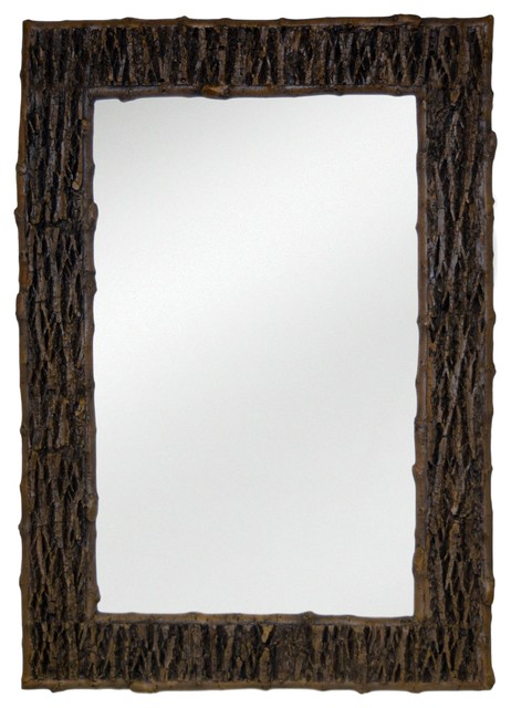 tree bark mirror oak traditional wall mirrors by hickory manor house tree bark mirror oak traditional wall mirrors by hickory manor house