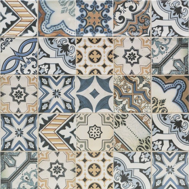 Santa Monica Warm Deco 4 X12 Ceramic Tile Set Of 33 Contemporary Santa Monica Warm Deco 4 X12 Ceramic Tile