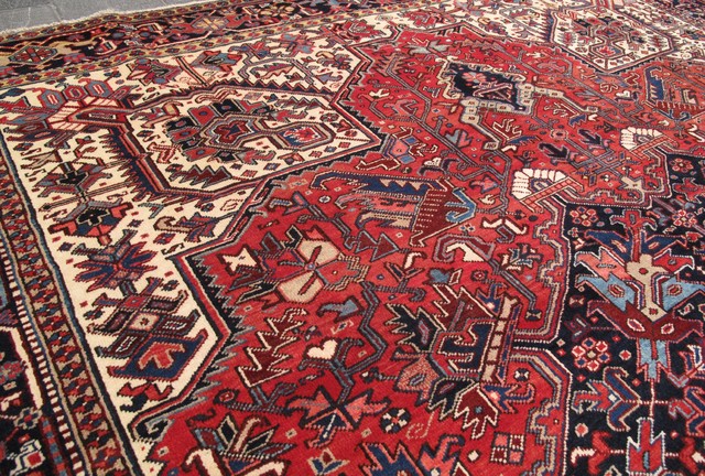 Consigned Persian 10 X 13 Area Rug, 9 X 13 Area Rugs
