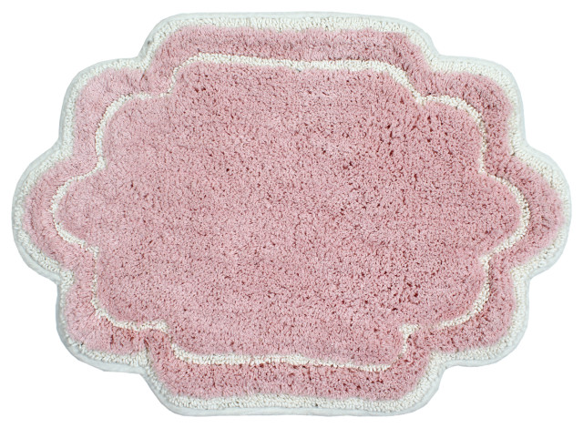 Allure Collection Absorbent Cotton Machine Washable Rug 17"x24", Pink