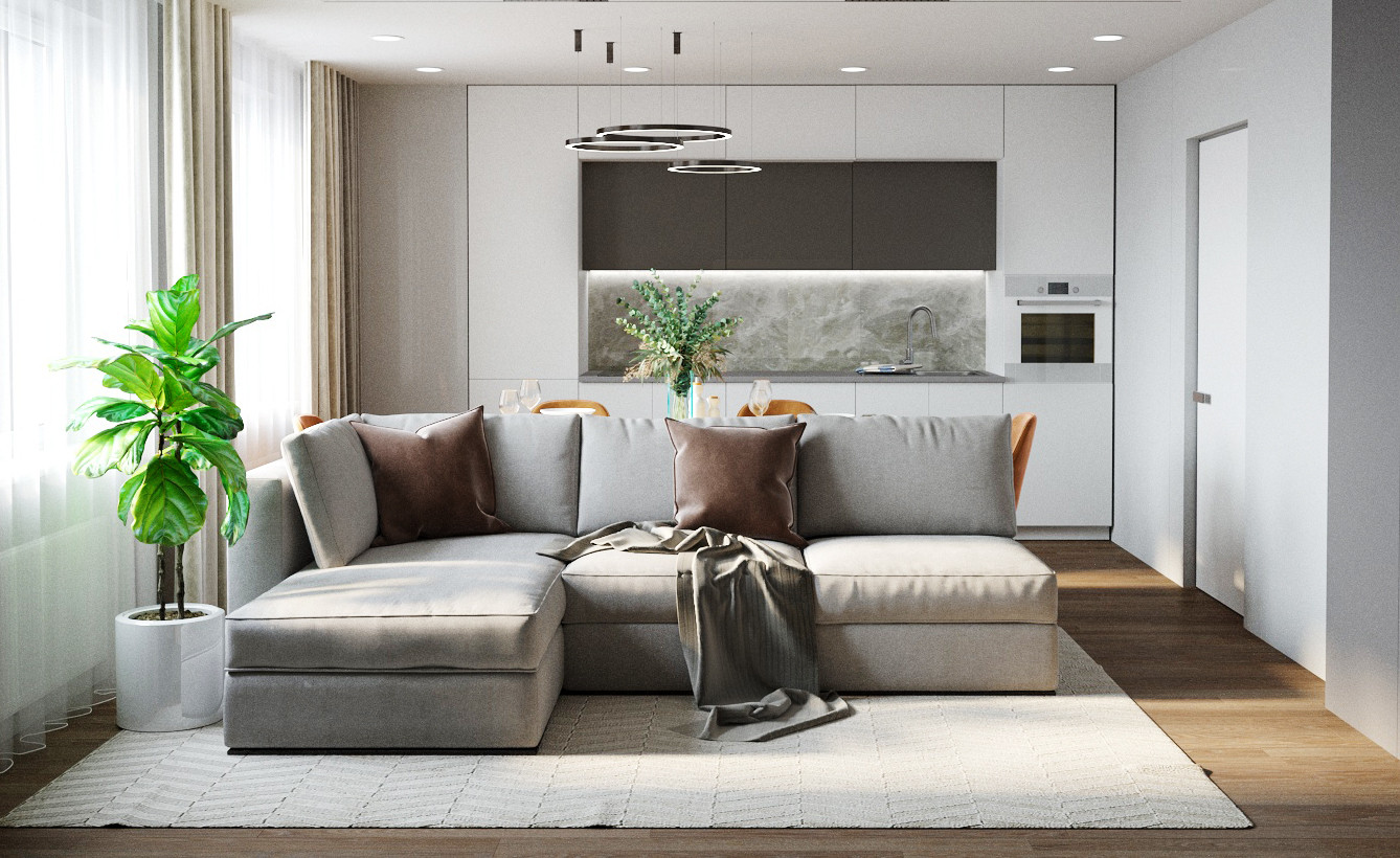 Двухкомнатная квартира для молодой пары