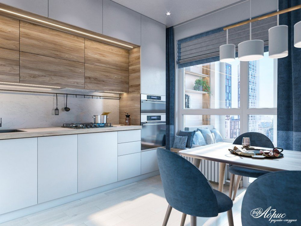 Современный дизайн двухкомнатной квартиры (ЖК Норвежский квартал)