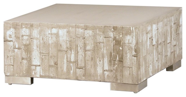 30 Leardo Coffee Table Lightweight Concrete Chrome Legs Square Cube Grey 30 Leardo Coffee Table Lightweight Concrete Chrome Legs Square Cube Grey