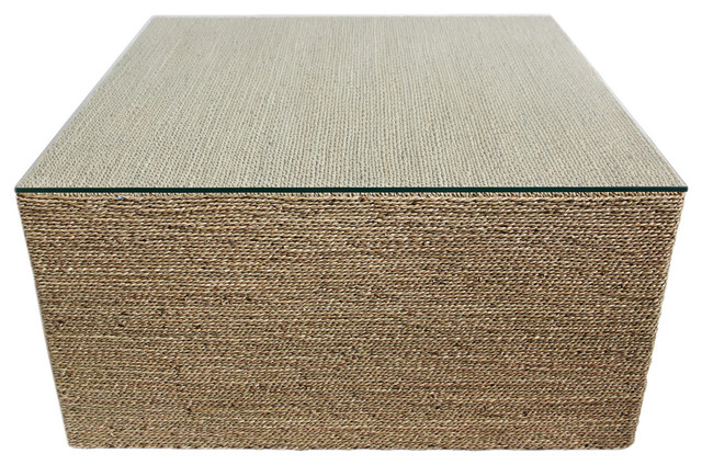 Square Seagrass Rope Coffee Table