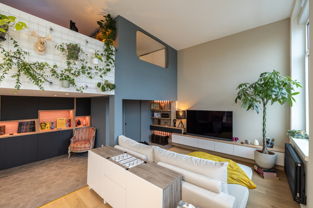 DOUBLE HAUTEUR contemporary-vardagsrum