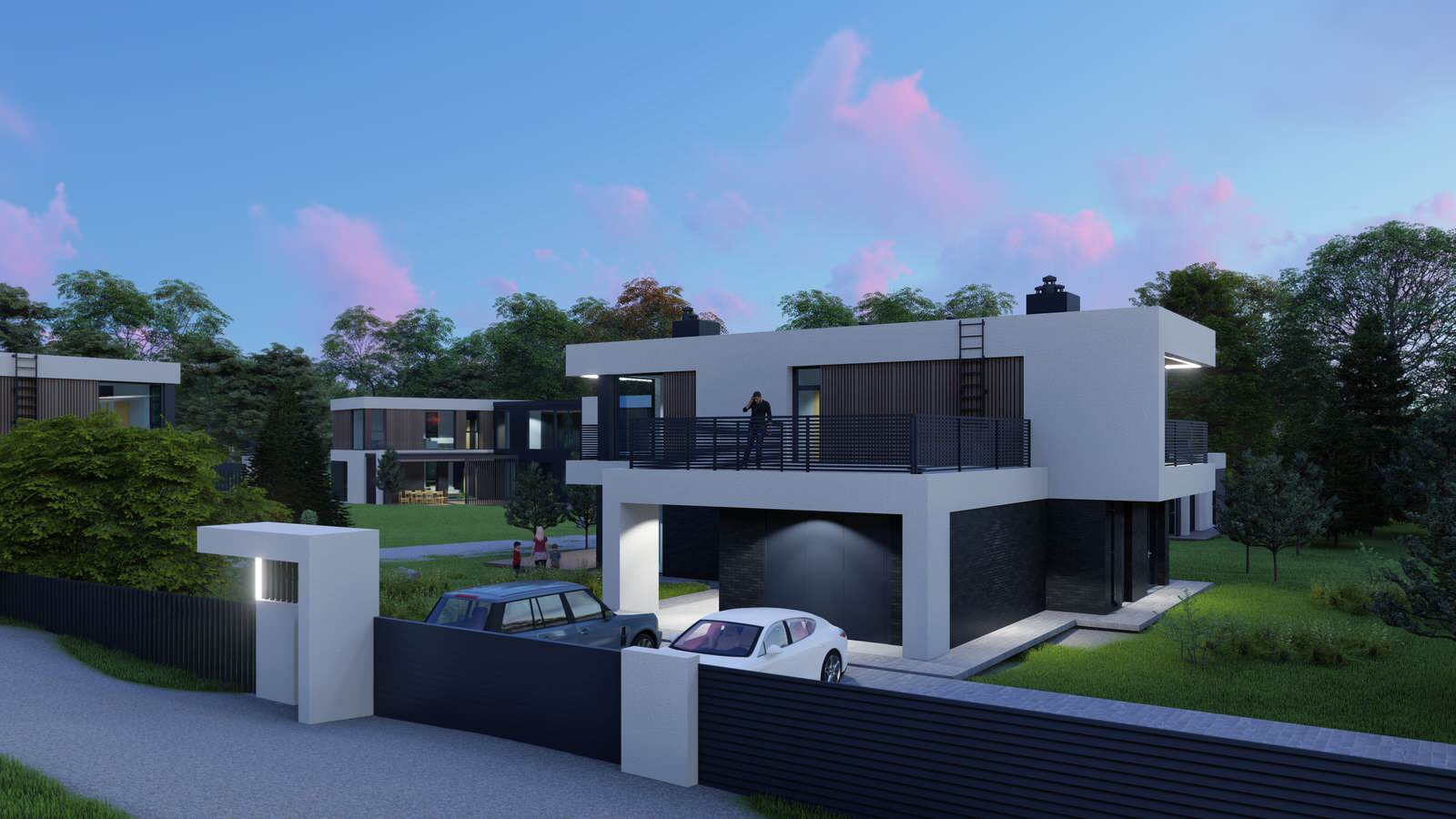 Complex of modern houses Ust-Kachka