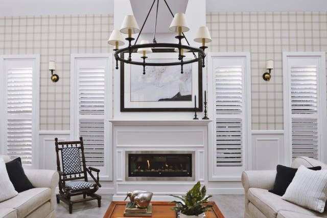 Wahroonga Wainscoting contemporary-vardagsrum
