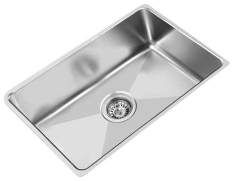 Ukinox R745.9 Undermount Single Bowl Stainless Steel Kitchen Sink