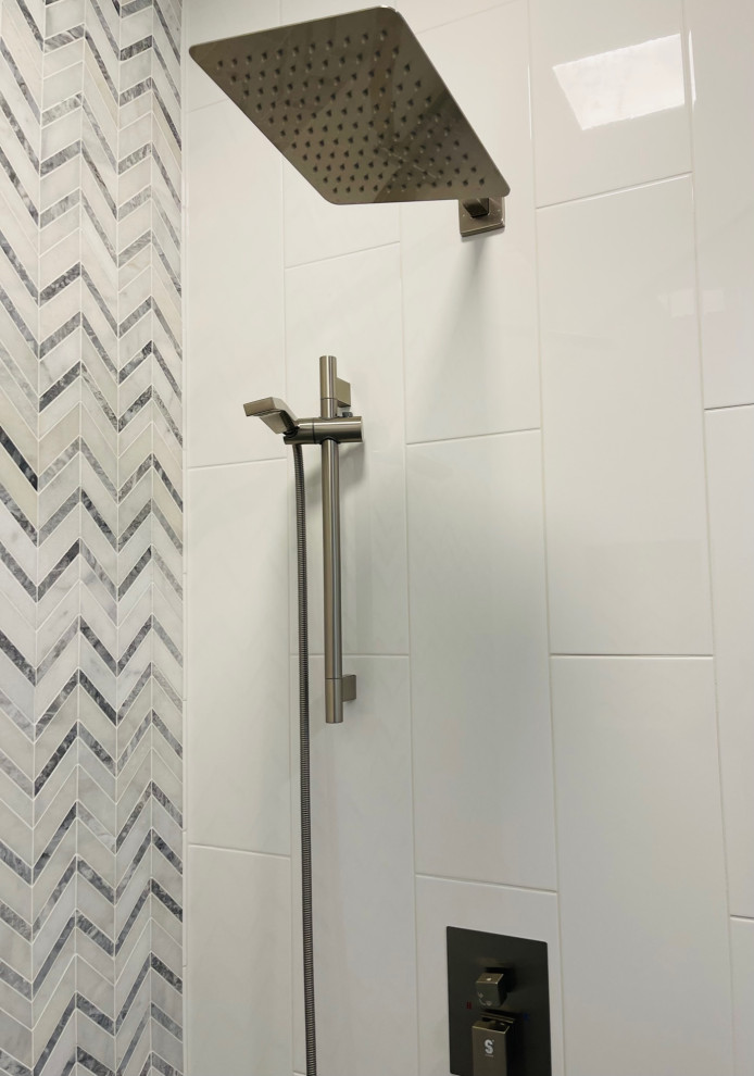 Roseville Chevron Guest Bath