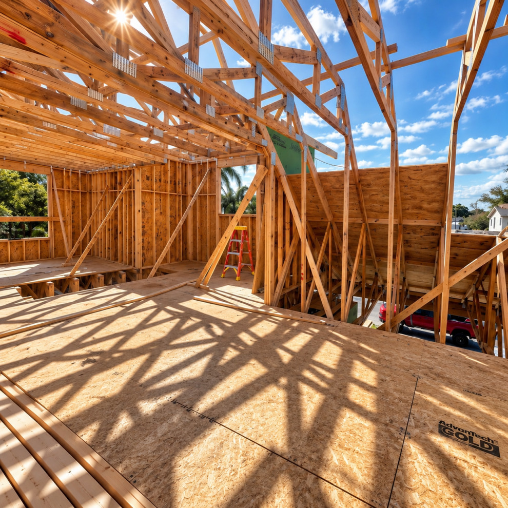 Three-Story Custom Home - Phase 4 of 4: Third-Floor Framing & Roof Trusses