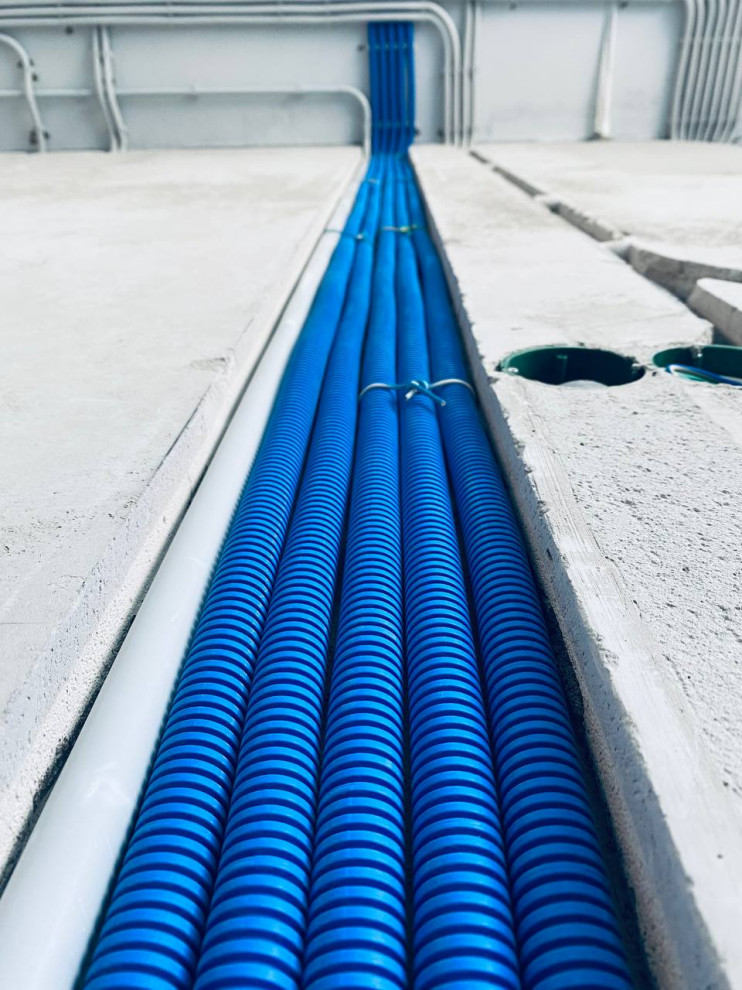 ЖК EVER электромонтаж в 3-х комнатной квартире 88м2.