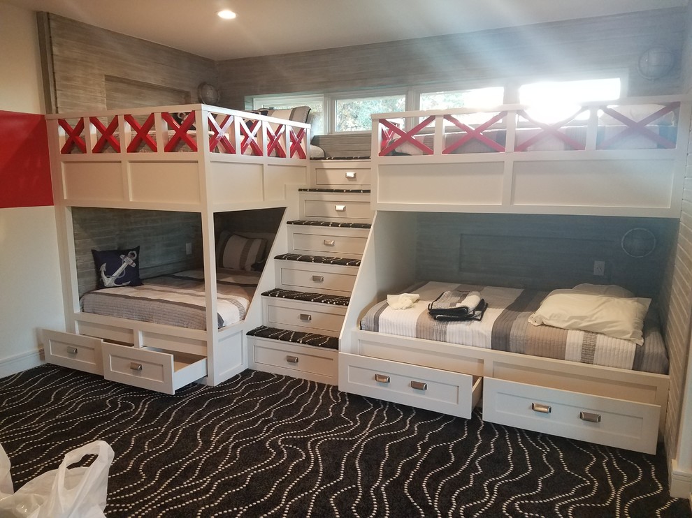 Lake House Dream - Custom made bunk bed to house extended family and friends.