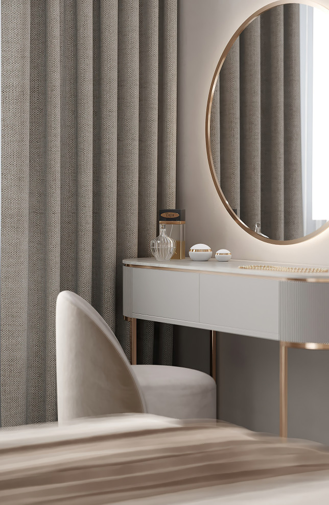 Мастер спальня в двухэтажном доме