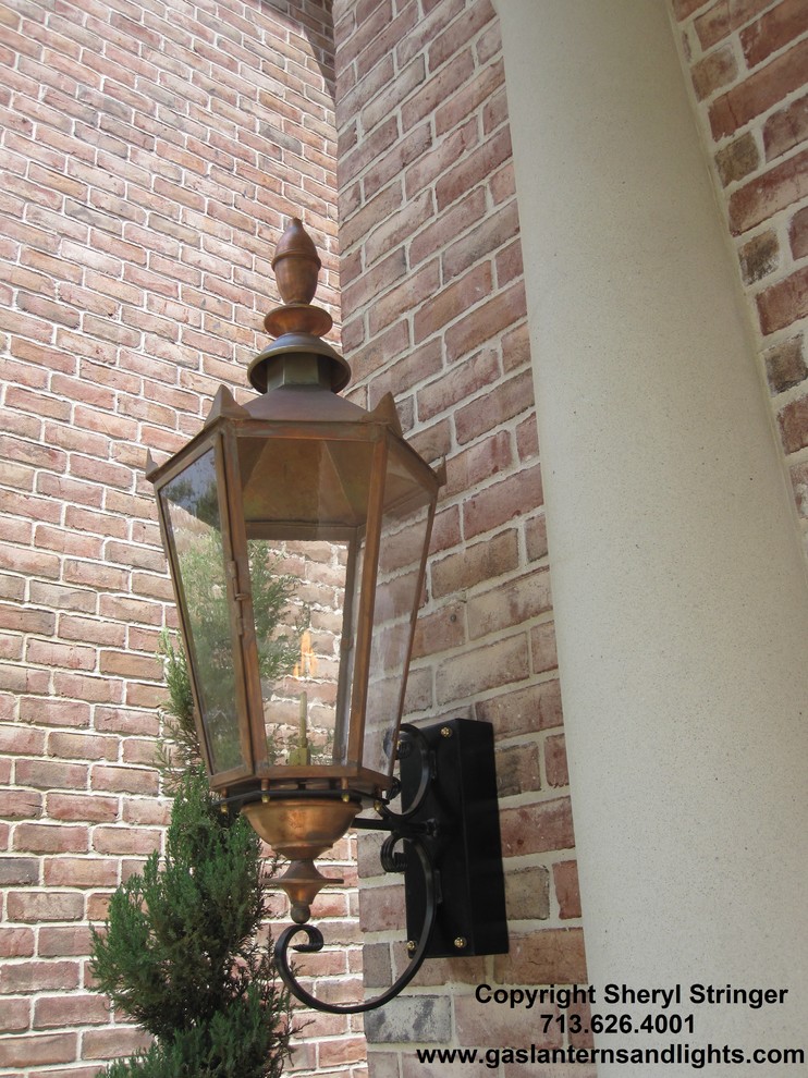 Sheryl's Gothic Gas Lantern with Natural Copper Finish