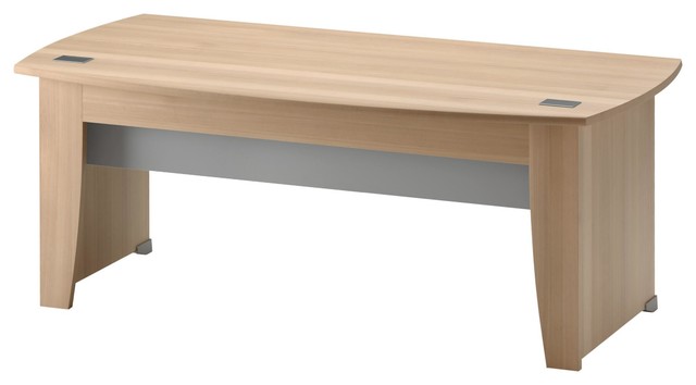Jazz Wood Desk With Cable Ports Traditional Desk Accessories