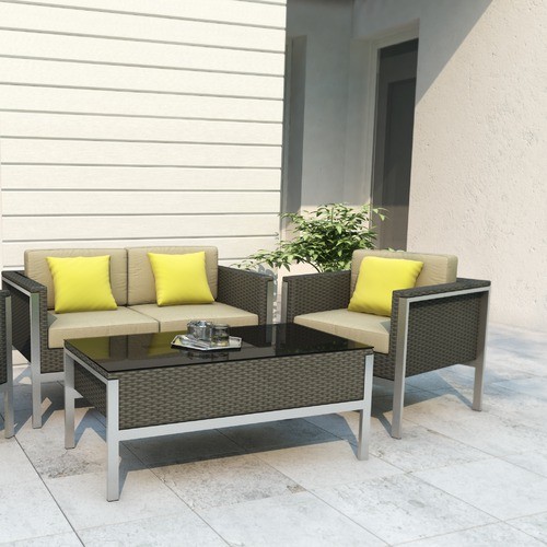 Lakeside 4 Piece Deep Seating Group with Cushions
