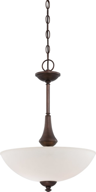 Patton 3 Light Pendant With Frosted Glass