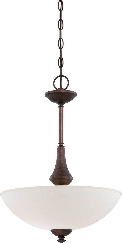 Patton 3 Light Pendant With Frosted Glass