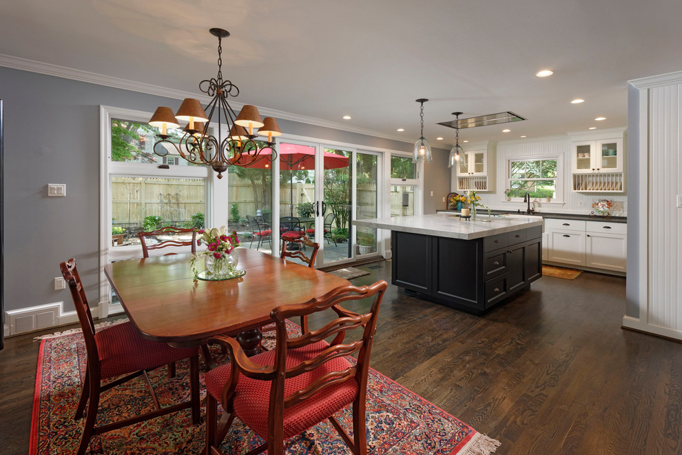 Transitional kitchen in DC Metro.