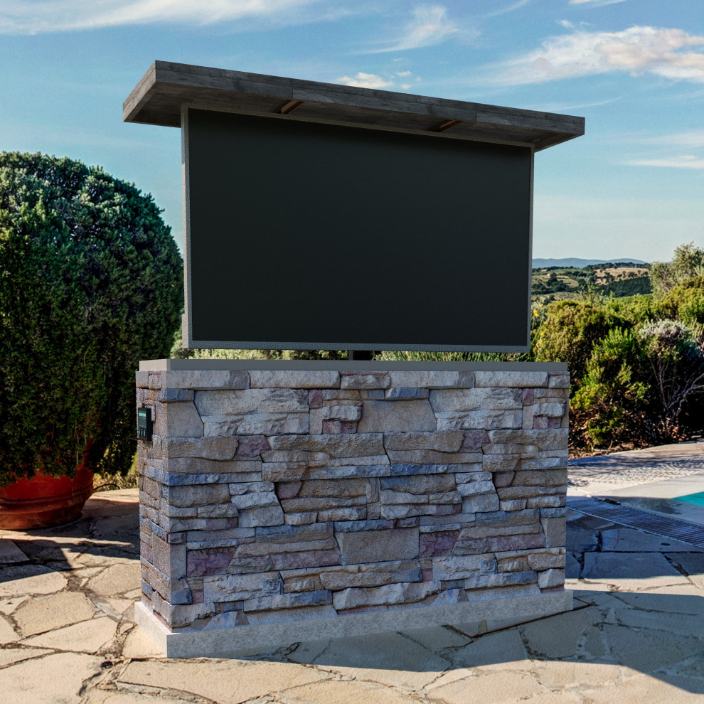 Outdoor TV lift cabinet - Industrial style