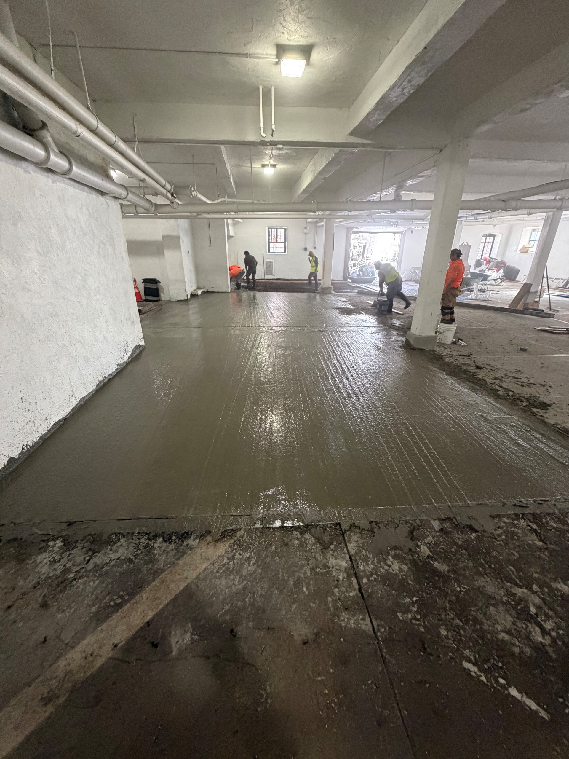 Curb/Exterior Wall Stucco/ParaPro Flashing/Garage slab replacement/Drainage