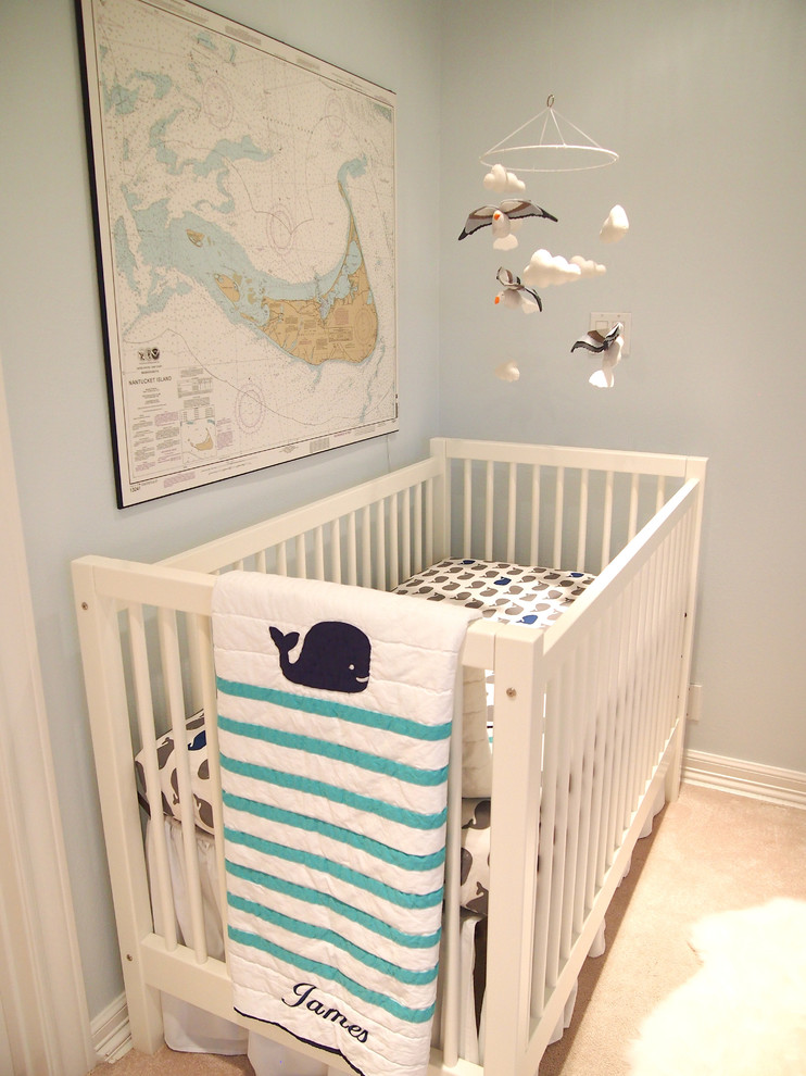 Coastal Nursery Beach Style Nursery Austin by Sarice Amiee