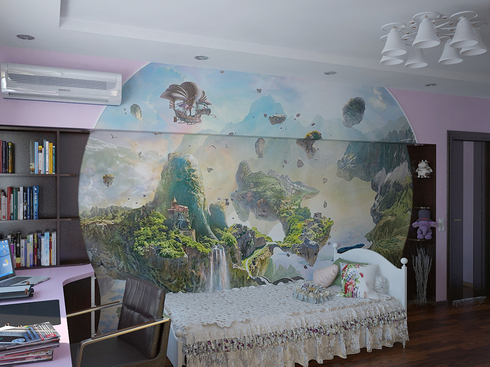 Визуализация комнаты девочки 19 м2