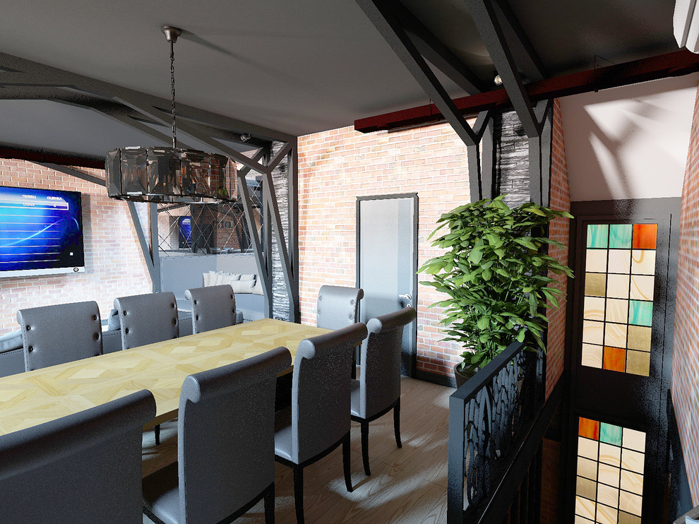 Дерево и кирпич: природный дизайн