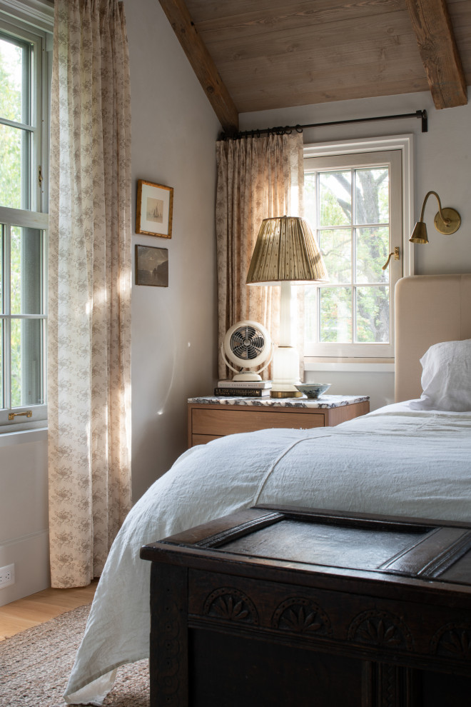 Huge french country bedroom photo in Minneapolis