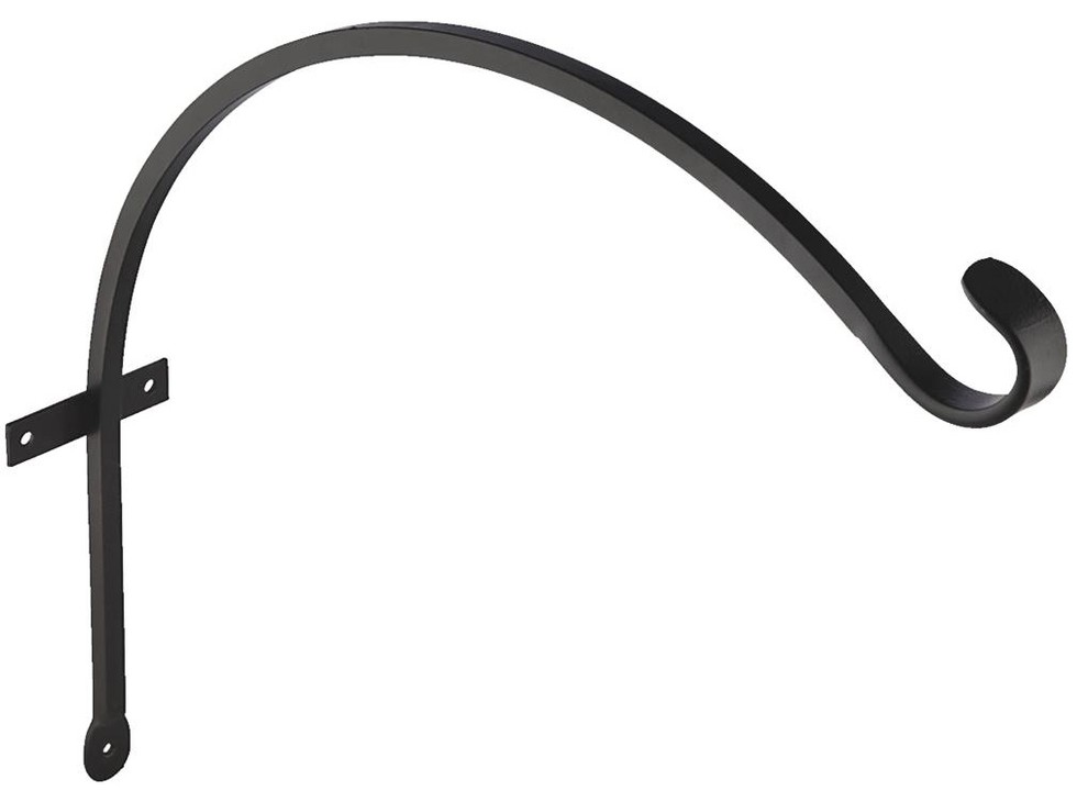 Plant Hooks & Hangers Panacea 89404 Threaded J Hook 6Inch Black